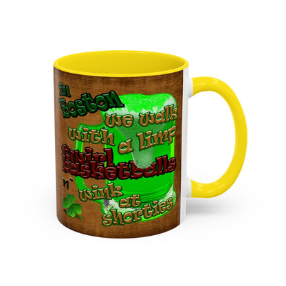 celtics logo - Accent Mug (brown papyrus)
