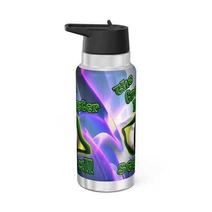 green monster - Gator Tumbler, 32oz  (grey-pink wave)