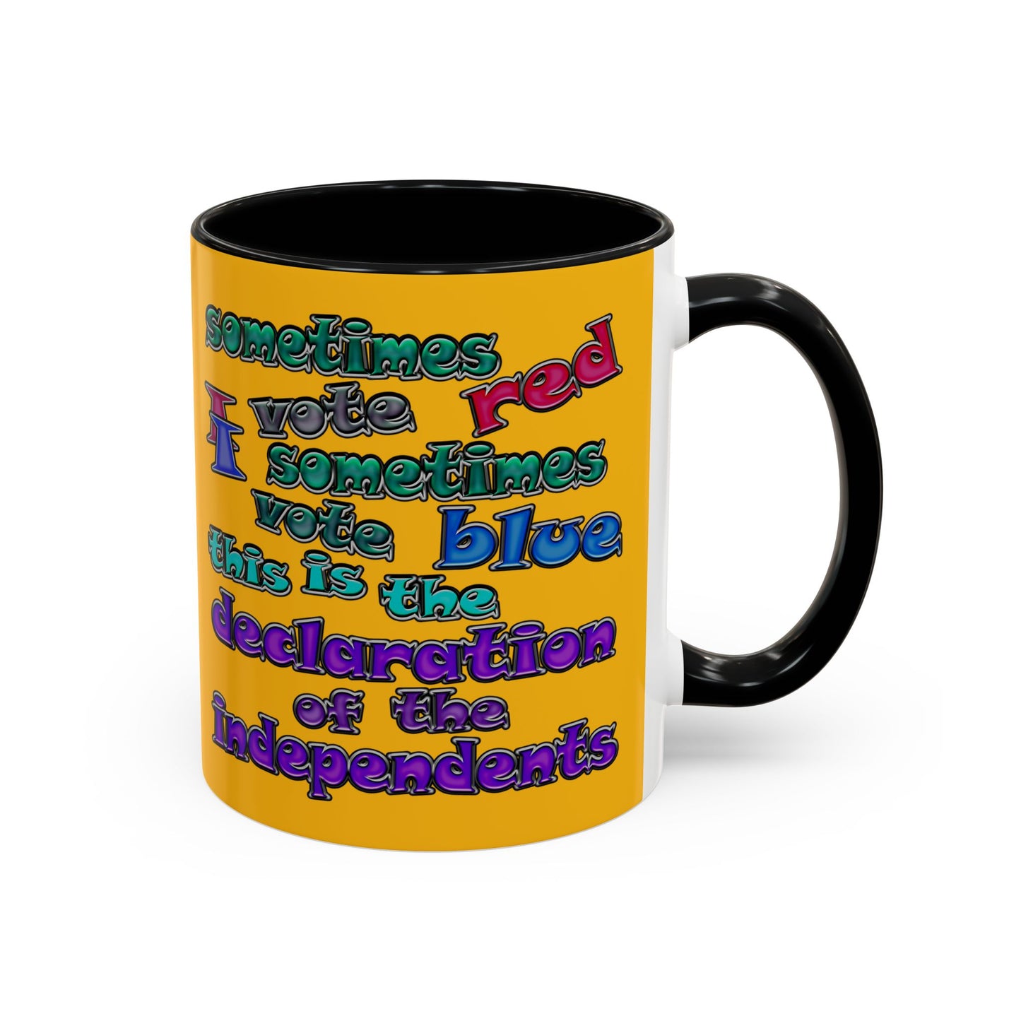 declaration of the independents - Accent Mug (yellow)