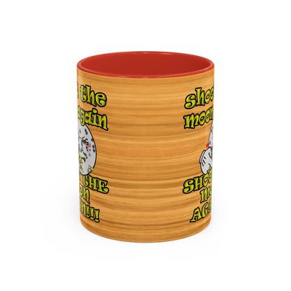 shoot the moon again - Accent Mug (butterscotch wood finish)