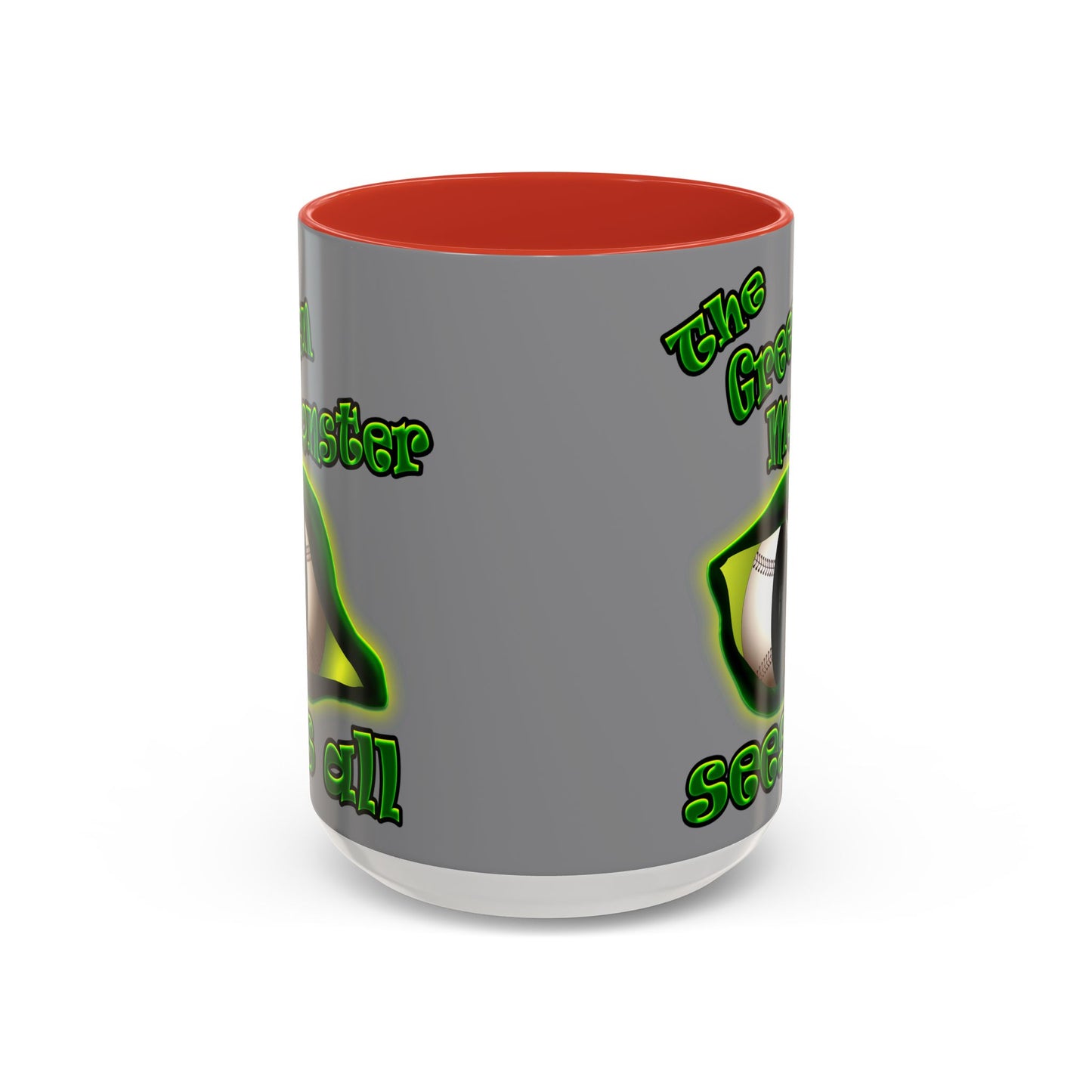 green monster - Accent Mug (grey)
