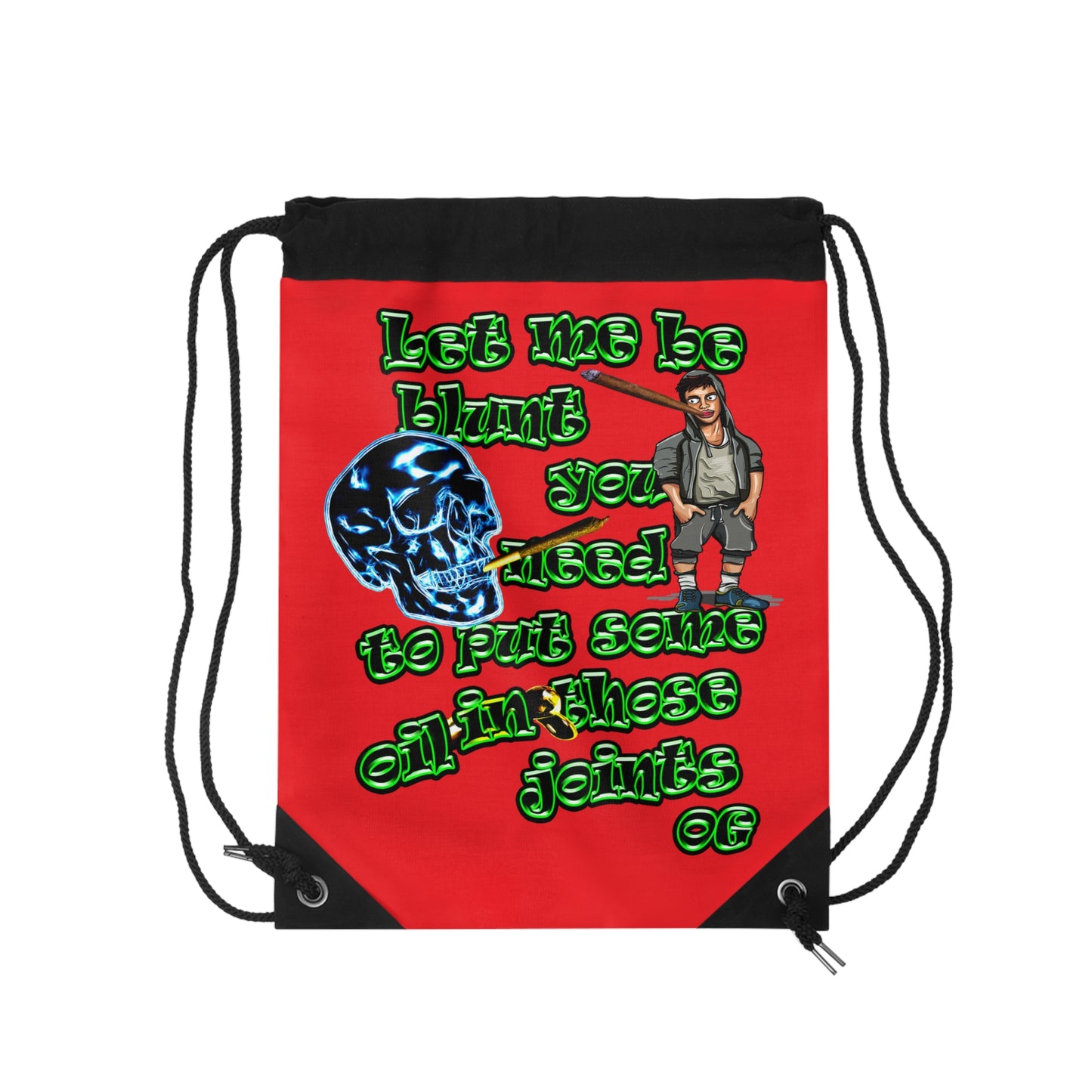 og - Drawstring Bag (red)