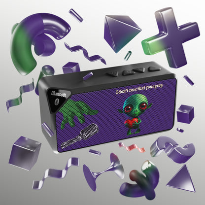 I don't care that your grey - Jabba Bluetooth Speaker (purple)