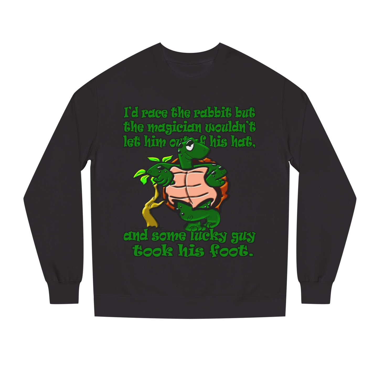 turtle race - Unisex Crew Neck Sweatshirt