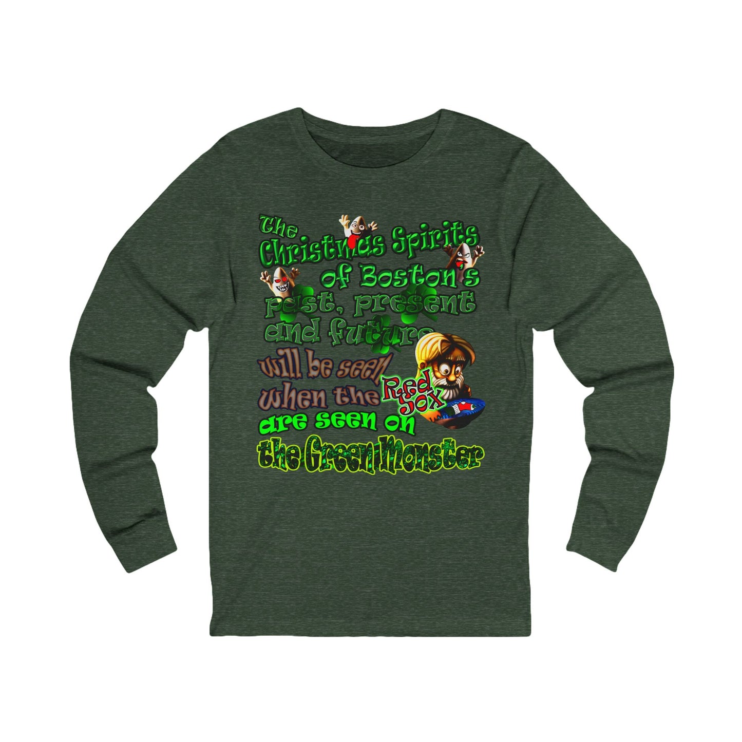 christmas spirits of boston - Unisex Jersey Long Sleeve Tee