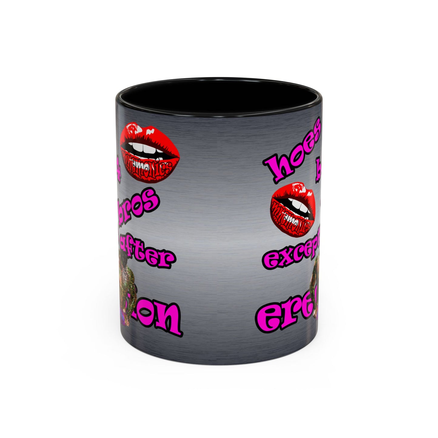 hoes b4 bros - Accent Mug (brushed nickel)