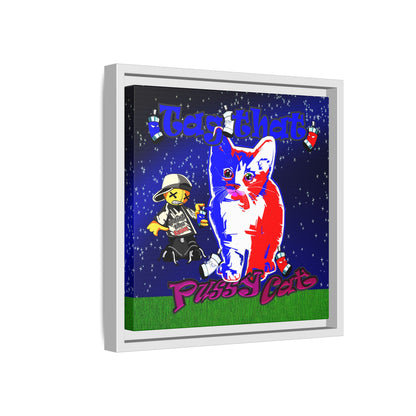 tag that - framed canvas art ('snoops' background)