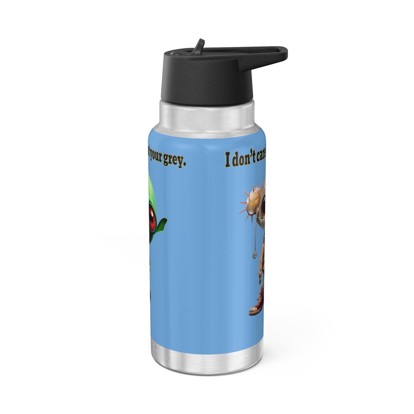 I don't care that your grey - Gator Tumbler, 32oz (light blue)