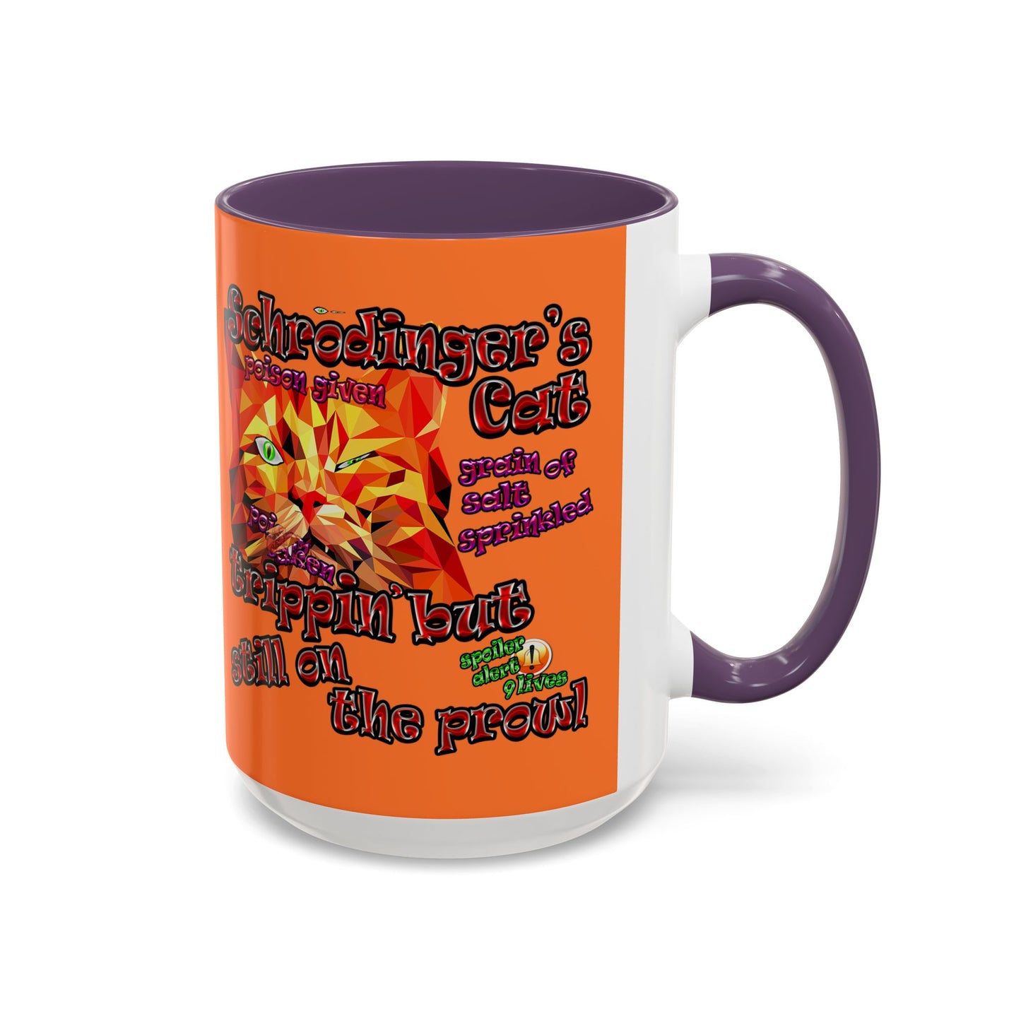 schrodinger's cat - Accent Mug (crusta)