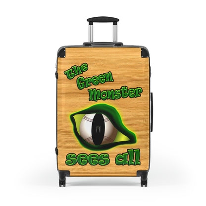green monster - Suitcase (butterscotch wood finish)