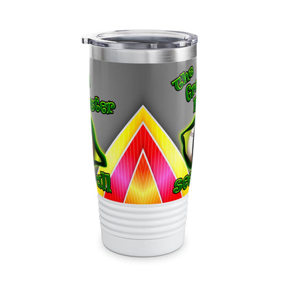 green monster - Ringneck Tumbler, 20oz (rainbow split)