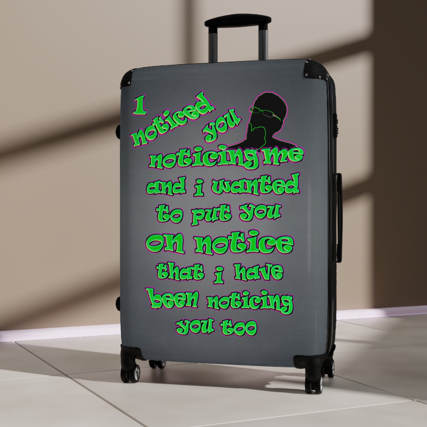 noticed you noticing - Suitcase (grey-light grey)