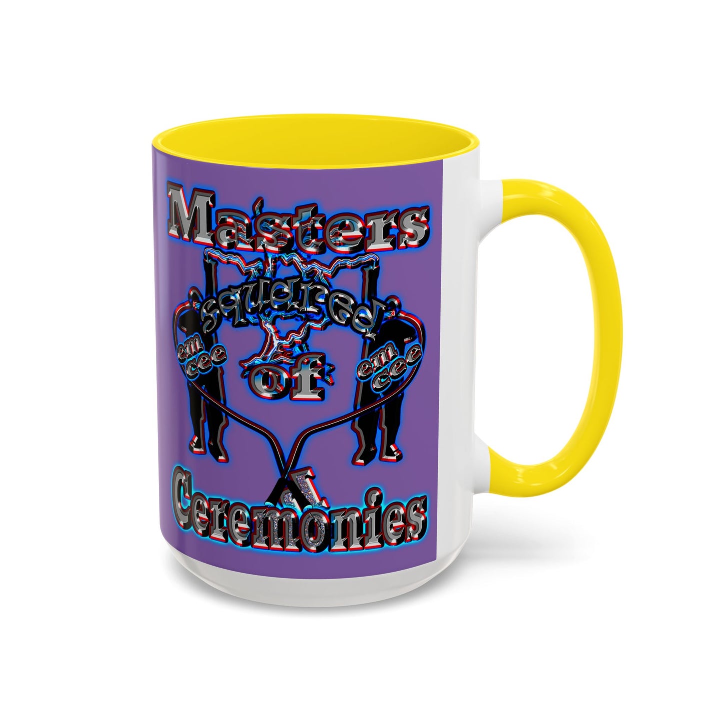 em cee squared - Accent Mug (light purple)
