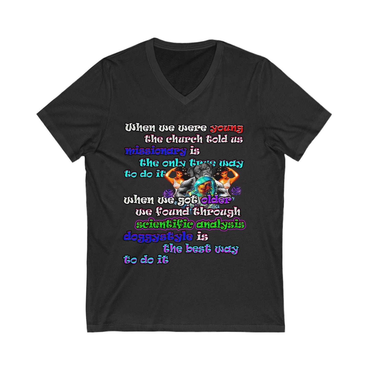 doggystyle - Unisex Jersey Short Sleeve V-Neck Tee