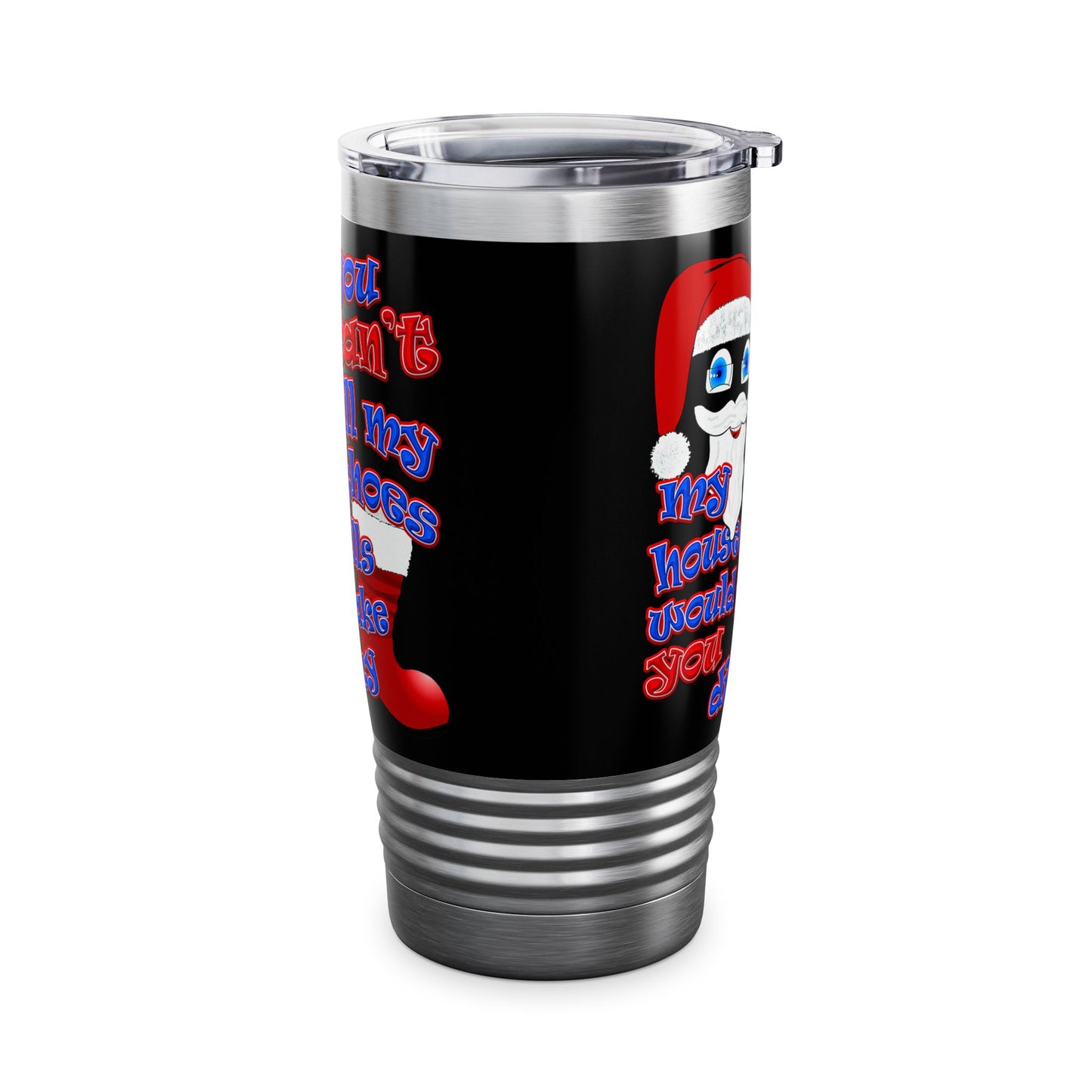 santa's shoes - Ringneck Tumbler, 20oz (black)