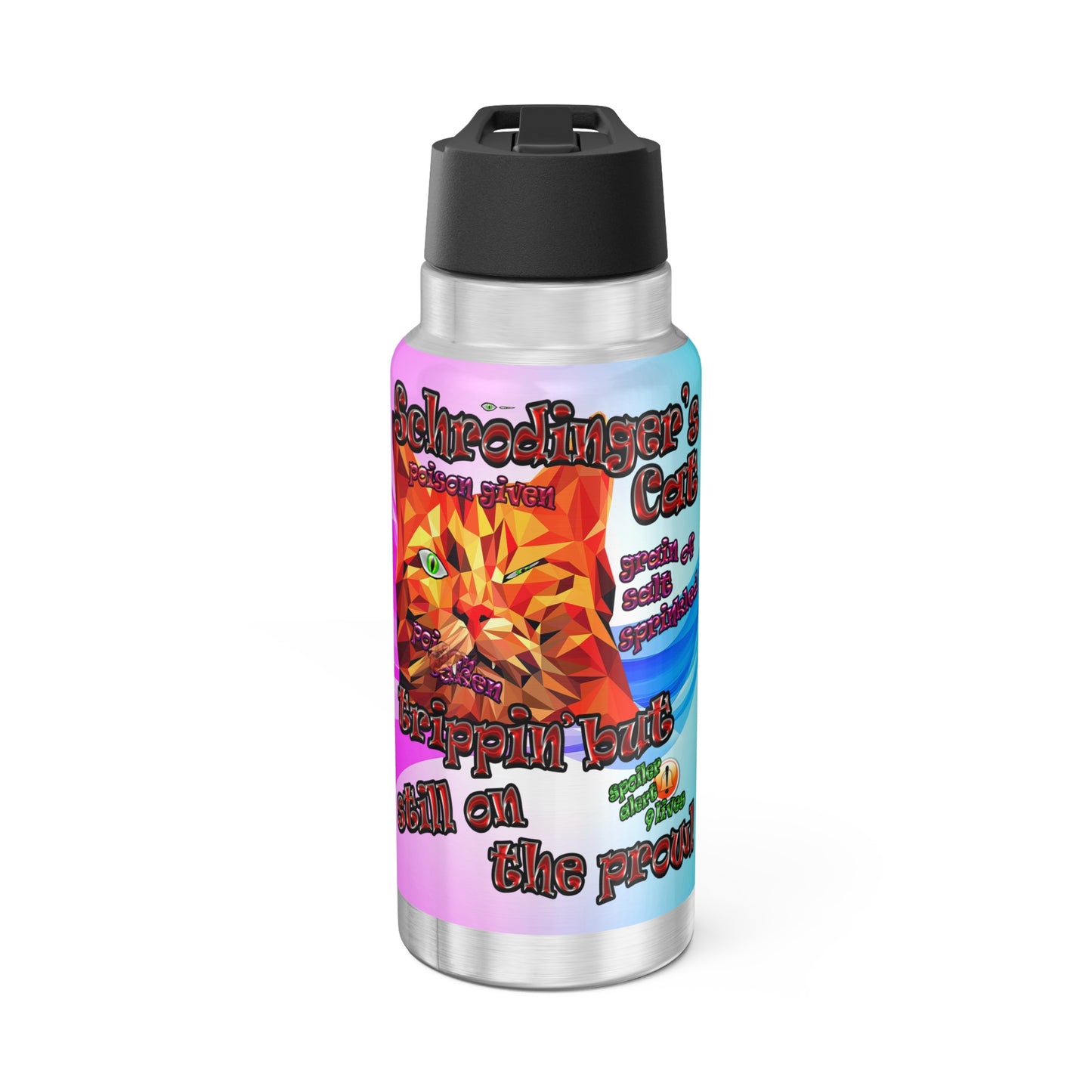 schrodinger's cat - Gator Tumbler, 32oz  (light blue-pink wave)