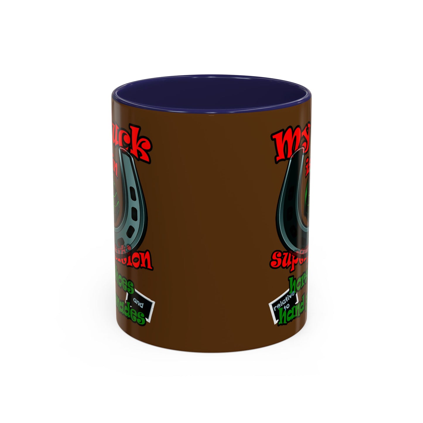 my luck - Accent Mug (brown)