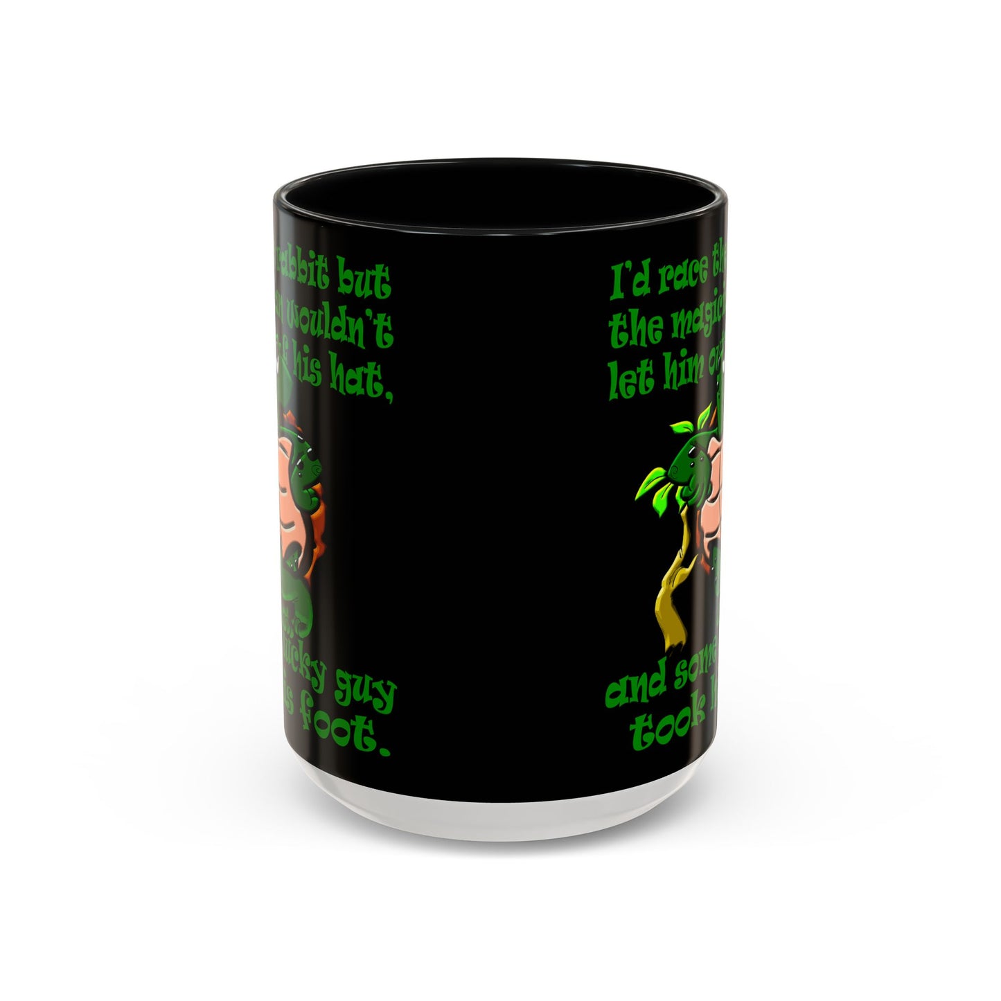 turtle race - Accent Mug (black)