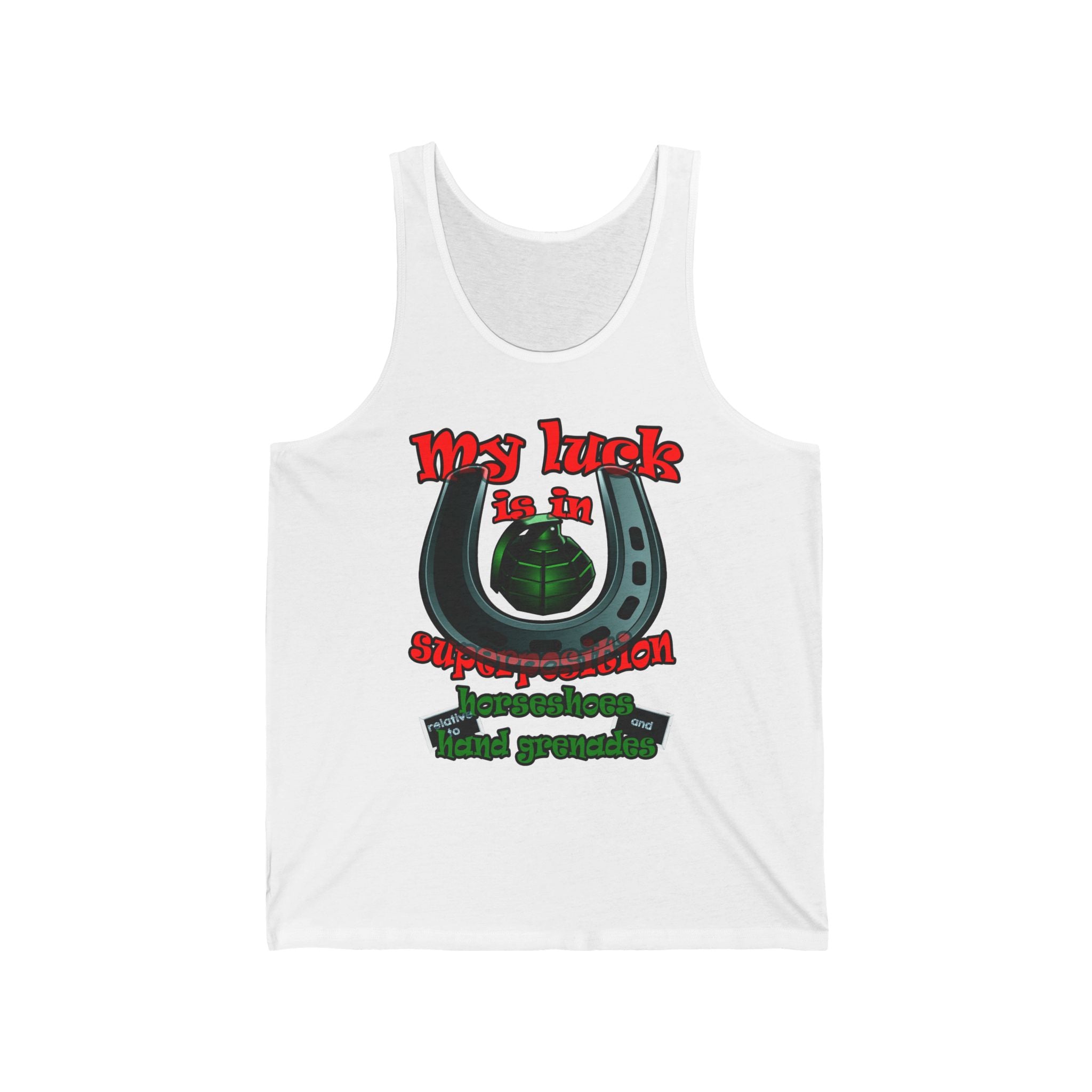 my luck - Unisex Jersey Tank