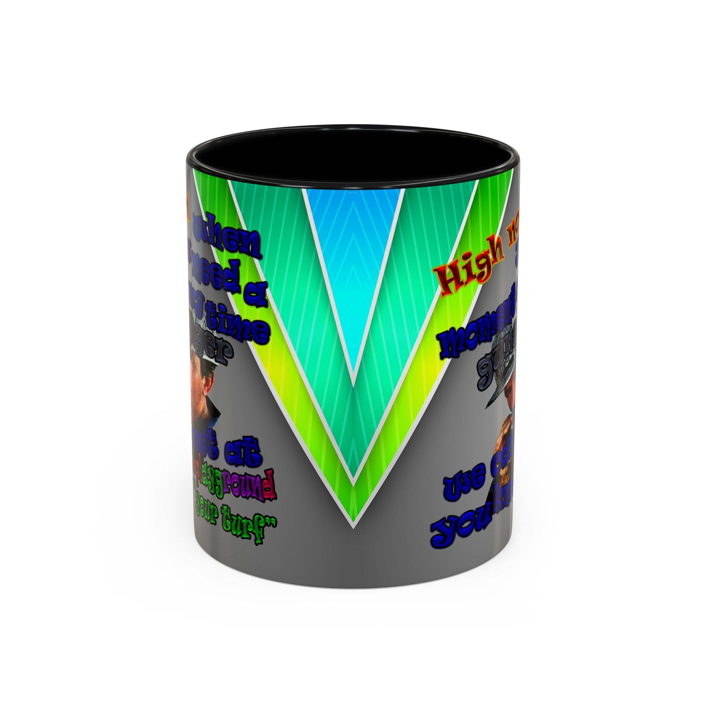 high noon - Accent Mug (rainbow split)