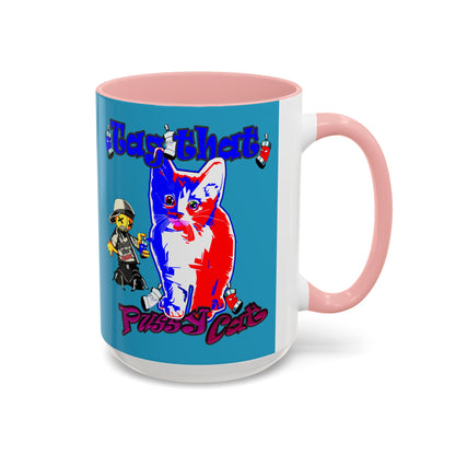 tag that - Accent Mug (turquoise)