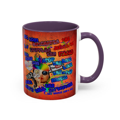 drop the beat - Accent Mug (burnt orange)