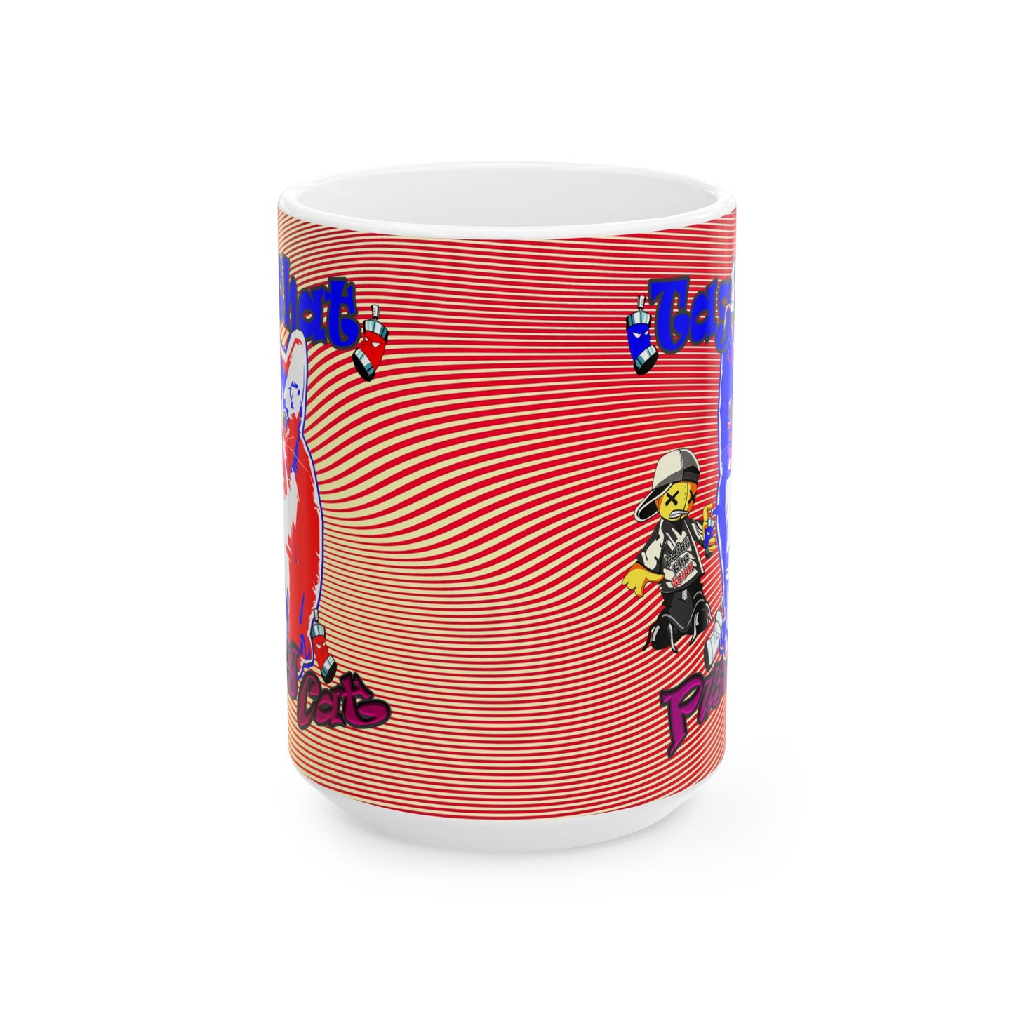 tag that - White Mug (yellow-orange wave)
