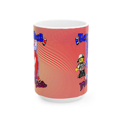 tag that - White Mug (yellow-orange wave)