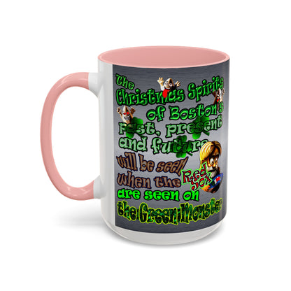christmas spirits of boston - Accent Mug (brushed nickel)
