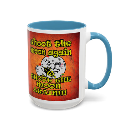 shoot the moon again - Accent Mug (burnt orange)