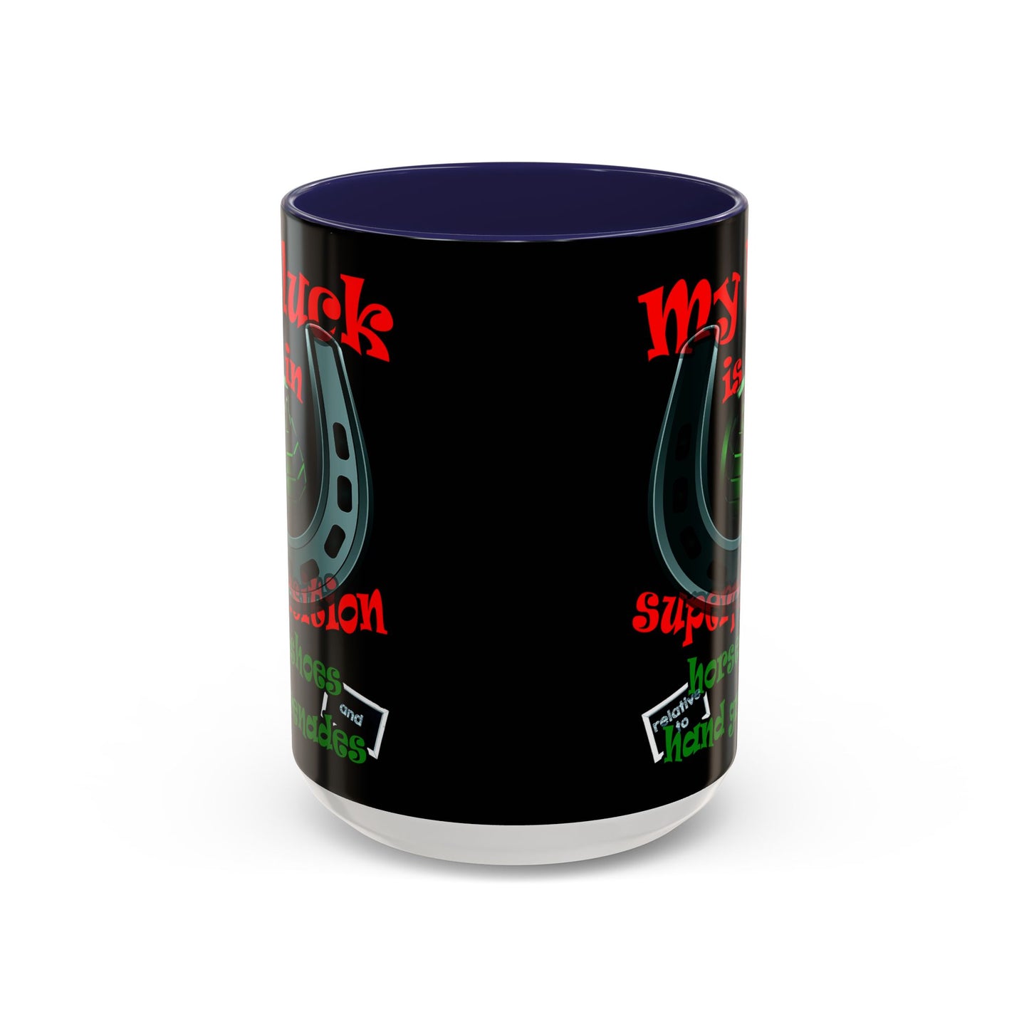 my luck - Accent Mug (black)
