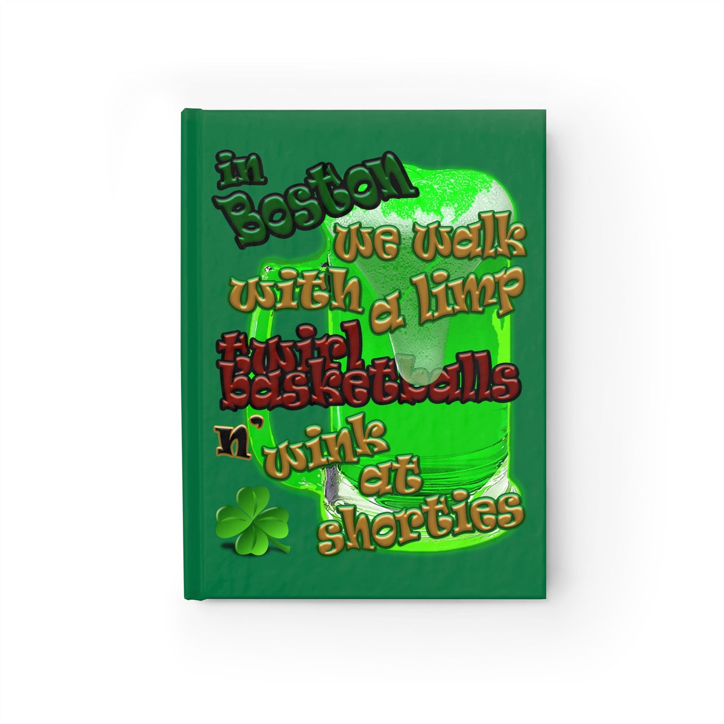 celtics logo - journal-lined (dark green)