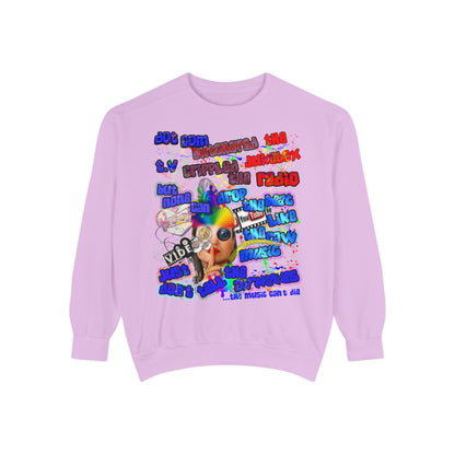 drop the beat - Unisex Garment-Dyed Sweatshirt