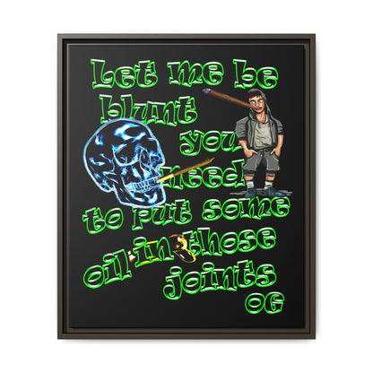 og - framed canvas art (black)
