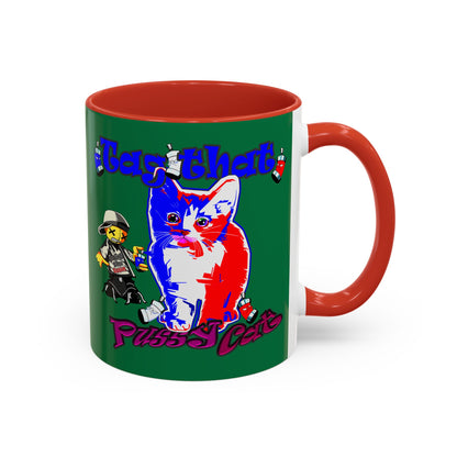 tag that - Accent Mug (dark green)