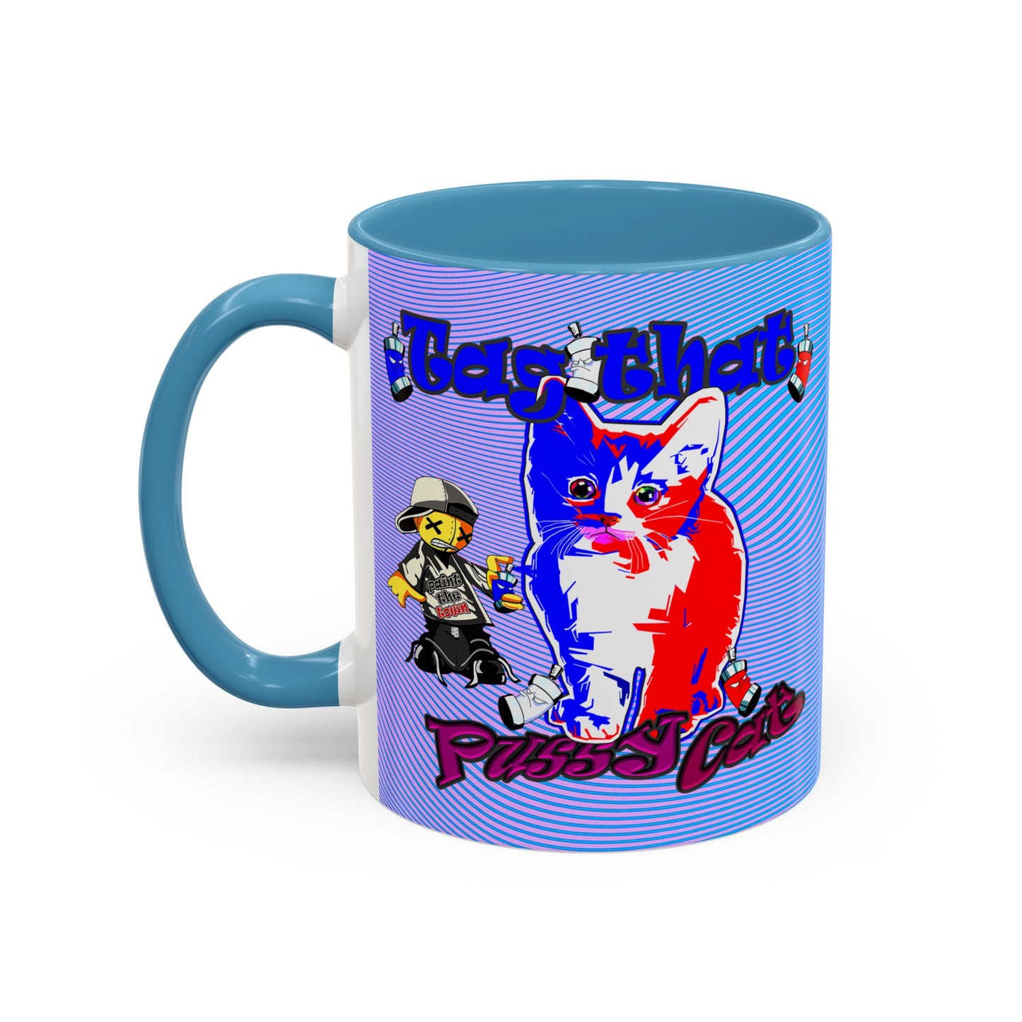 tag that - Accent Mug (light blue-purple wave)