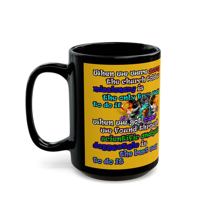 doggystyle - Black Mug (yellow)