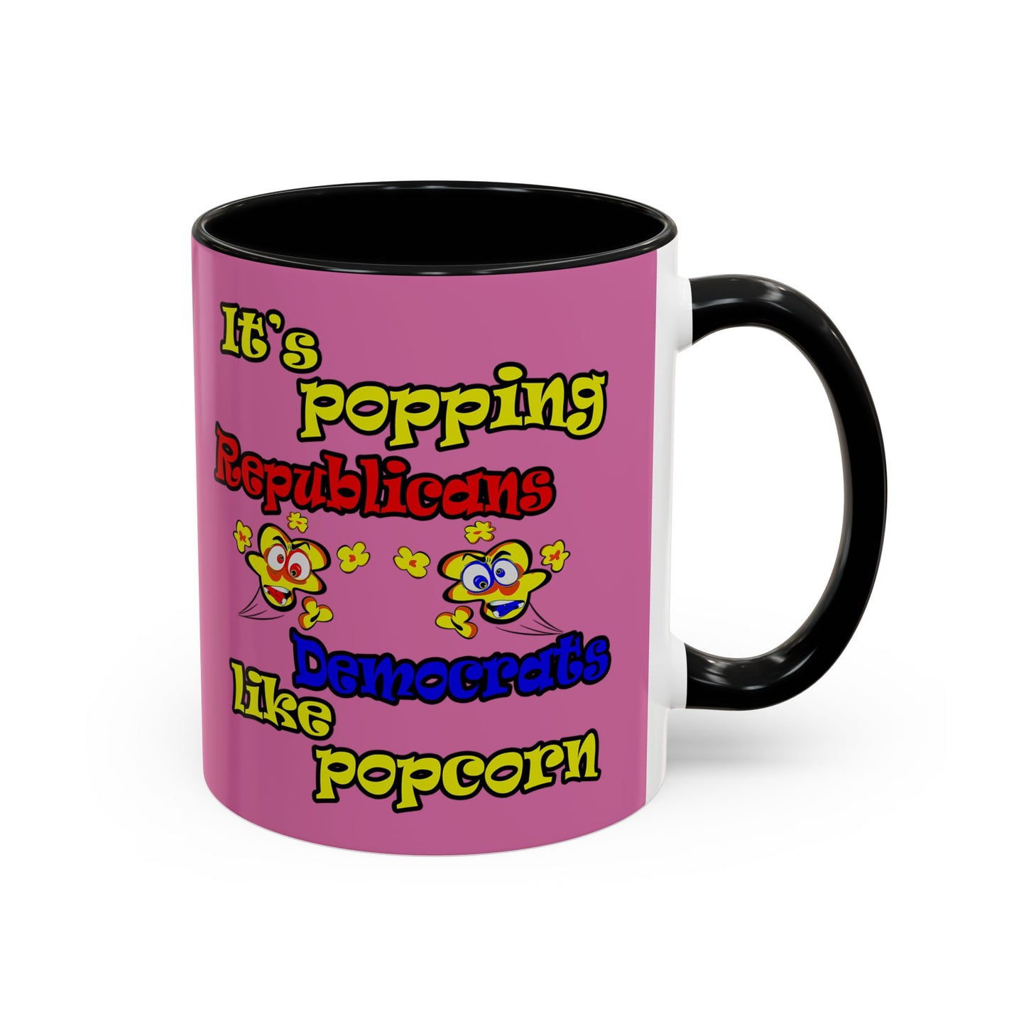 popping like popcorn - Accent Mug (light pink)