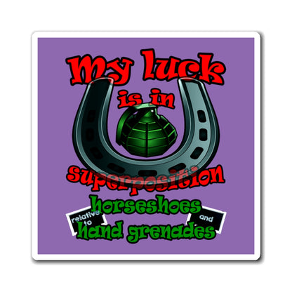 my luck - Magnets - (light purple)