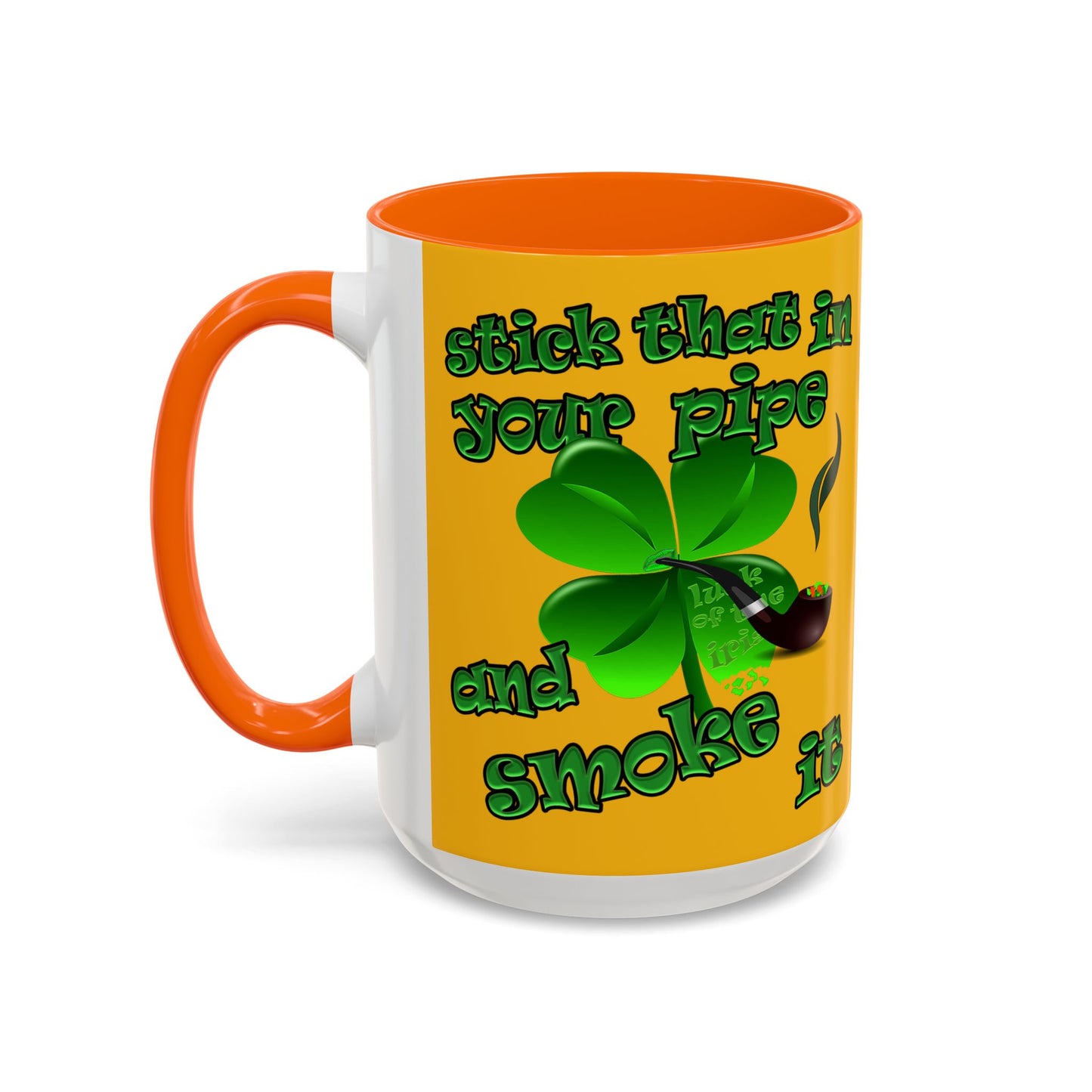 celtics logo - Accent Mug (yellow)