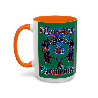 em cee squared - Accent Mug (dark green)