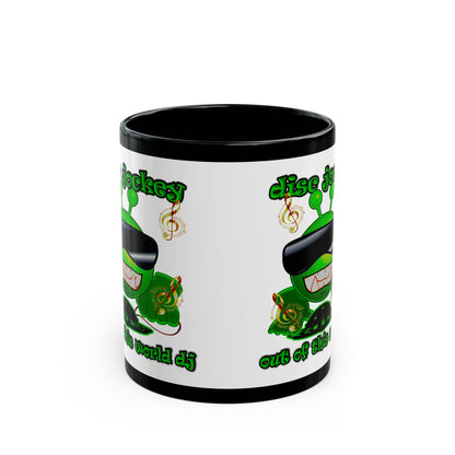 disc jockey - Black Mug (white)