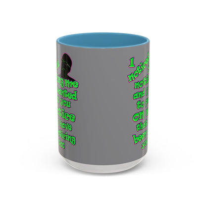 noticed you noticing - Accent Mug (grey)
