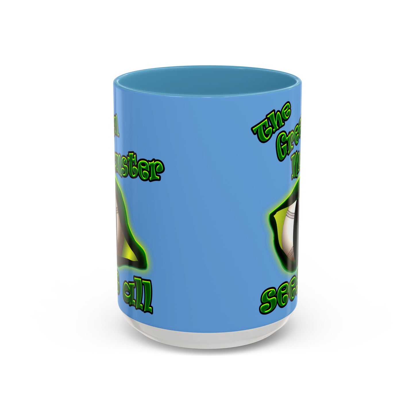 green monster - Accent Mug (light blue)