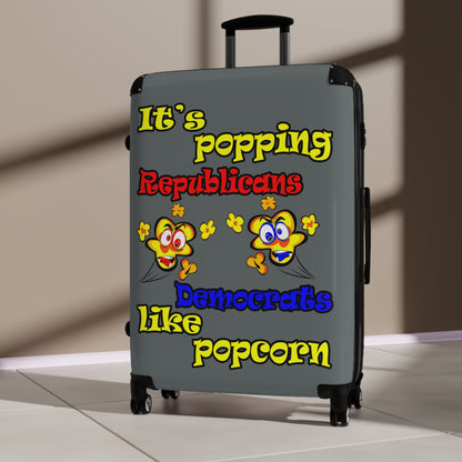 popping like popcorn - Suitcase (dark grey)