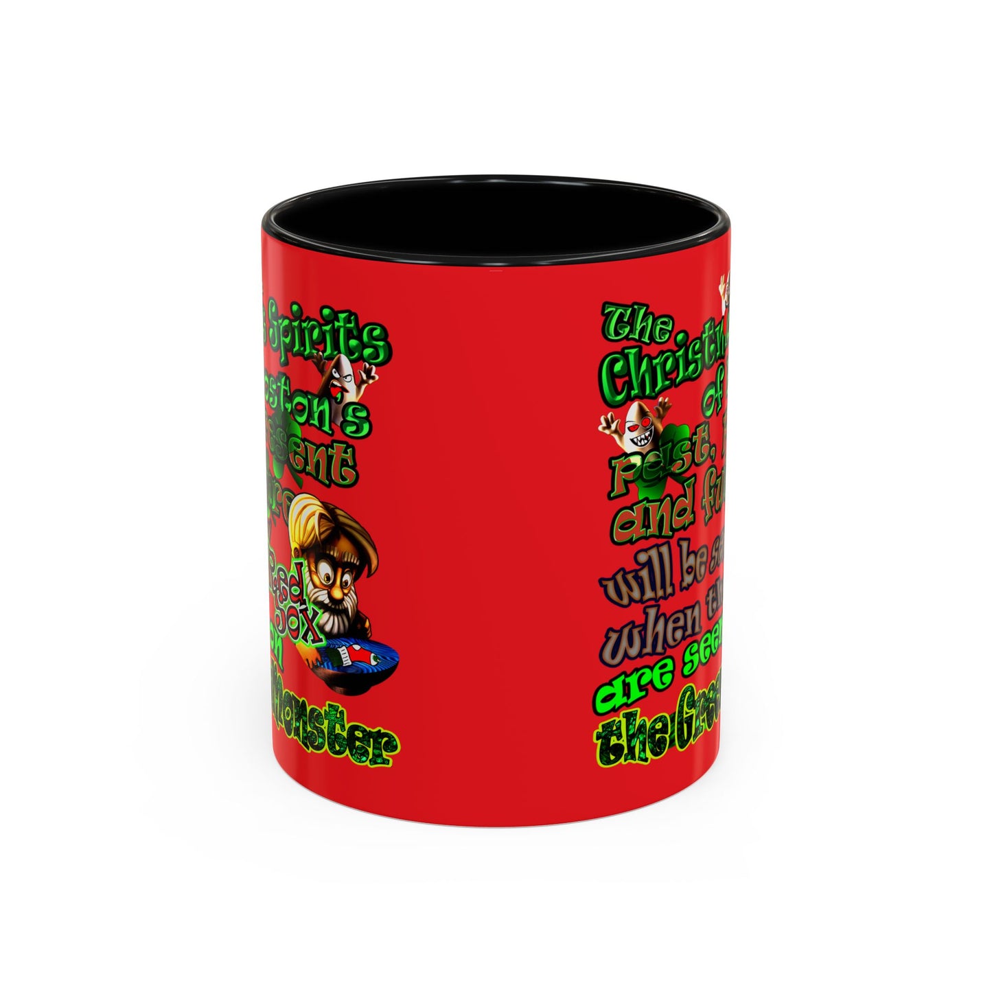 christmas spirits of boston - Accent Mug (red)
