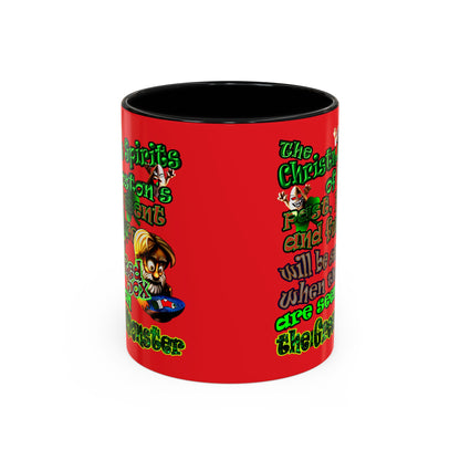 christmas spirits of boston - Accent Mug (red)