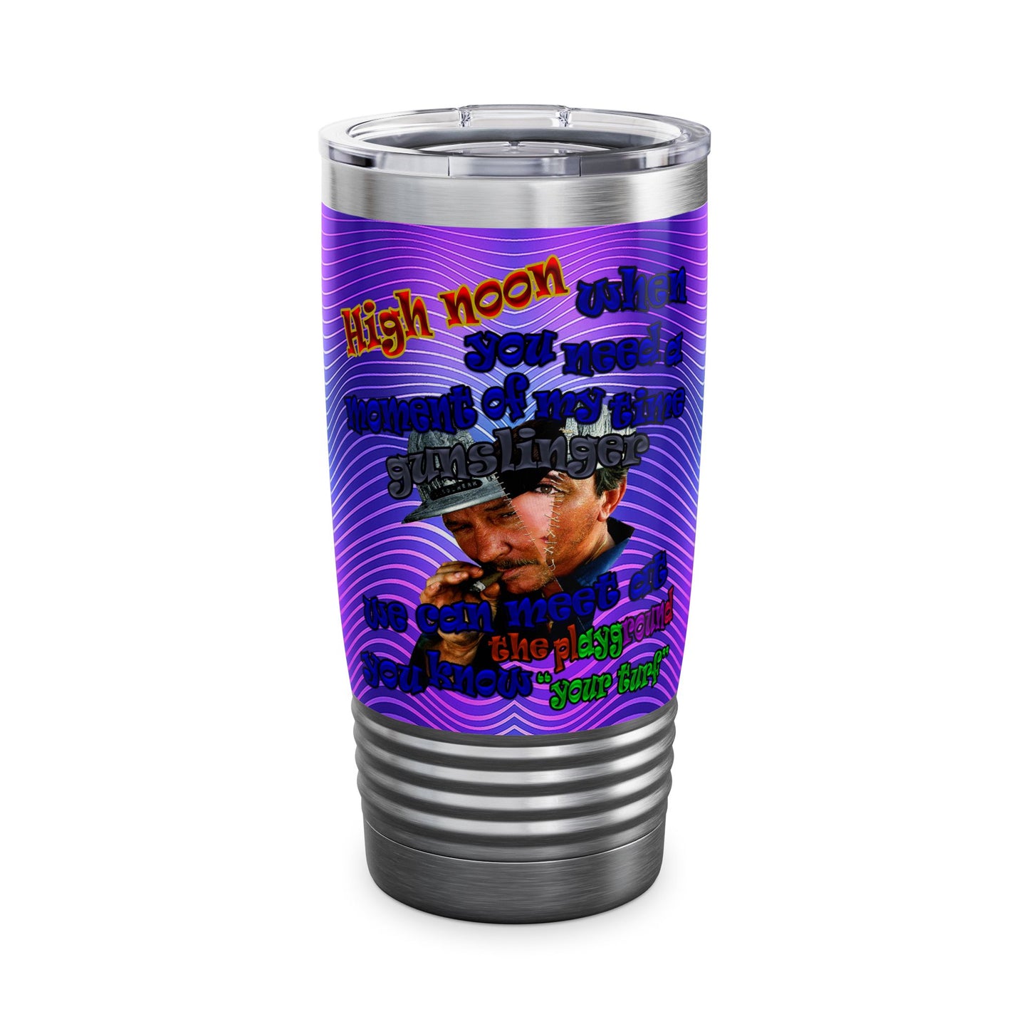 high noon - Ringneck Tumbler, 20oz (purple wave)