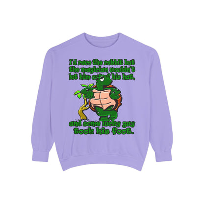turtle race - Unisex Garment-Dyed Sweatshirt