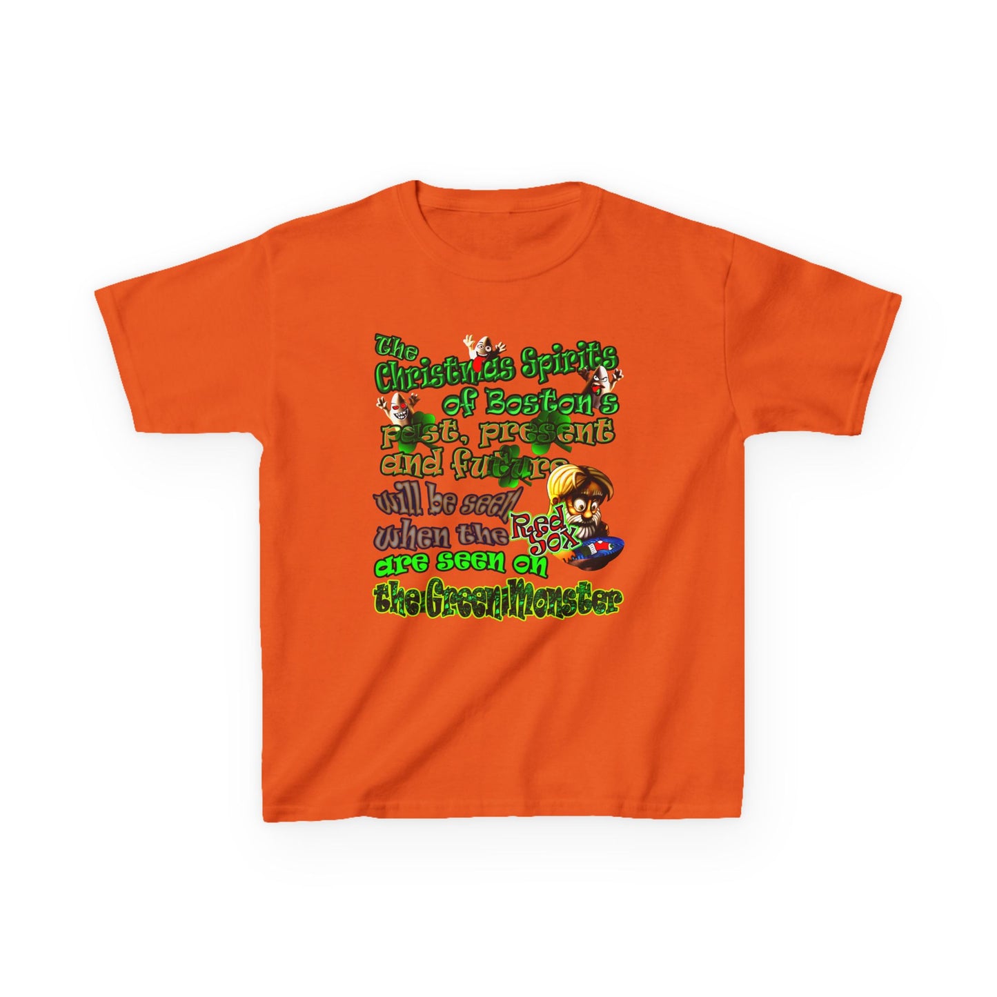 christmas spirits of boston - Kids Heavy Cotton™ Tee